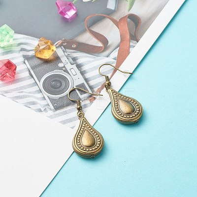 Teardrop Big Dangle Earrings for Girl Women EJEW-JE04634-02-1