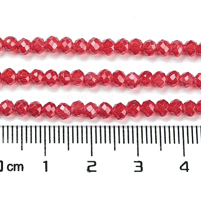 Baking Painted Transparent Glass Beads Strands DGLA-A034-J3mm-B01-1