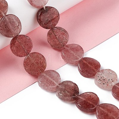 Natural Strawberry Quartz Beads Strands G-O120-10-1