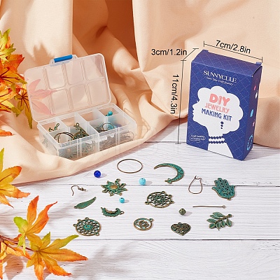 DIY Vintage Drop Earring Making Kit DIY-SC0018-40-1