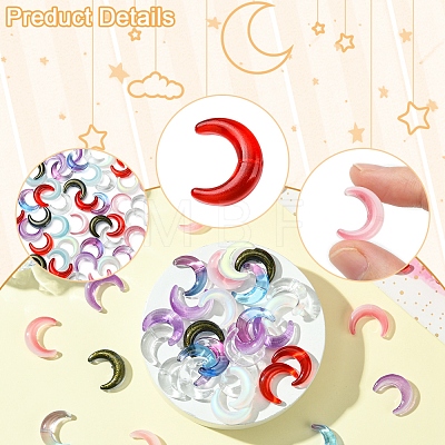 20Pcs Gradient Color Handmade Lampwork Beads LAMP-FS0001-18B-1