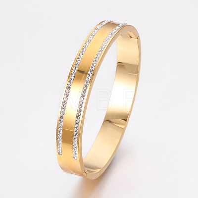 304 Stainless Steel Bangles BJEW-G605-16G-1
