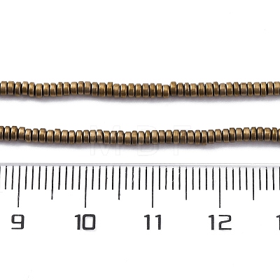 Electroplated Non-magnetic Hematite Beads Strands G-P571-A01-01H-1