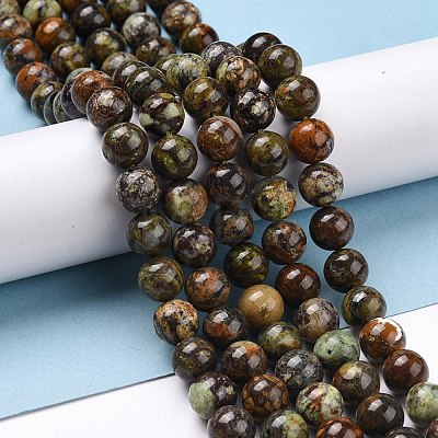 Natural Green Opal Beads Strands G-C242-01B-1