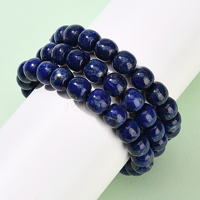 Natural Lapis Lazuli Stretch Bracelets BJEW-F523-06B-1