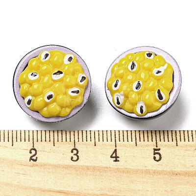 Fruit Opaque Resin Decoden Cabochons RESI-H156-01-06-1