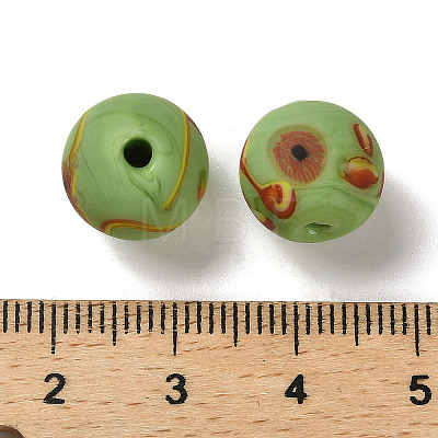 Handmade Frosted Lampwork Beads LAMP-C016-04C-03-1