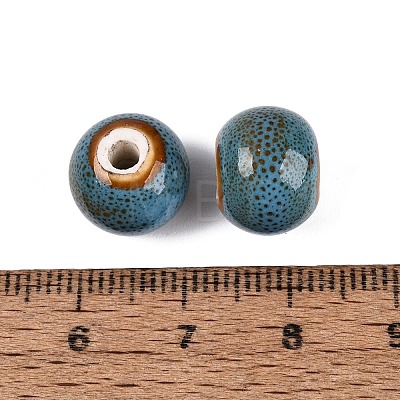Vintage Handmade Porcelain Beads PORC-Q006-13A-11-1
