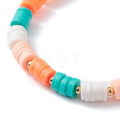 Handmade Polymer Clay Beads Bracelets Set BJEW-TA00043-01-1