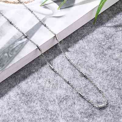 304 Stainless Steel Cable Chain Necklaces NJEW-JN03169-04-1