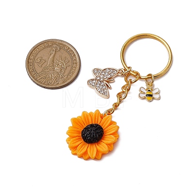 Alloy Enamel Charms and Resin Keychain Sets KEYC-JKC00889-1