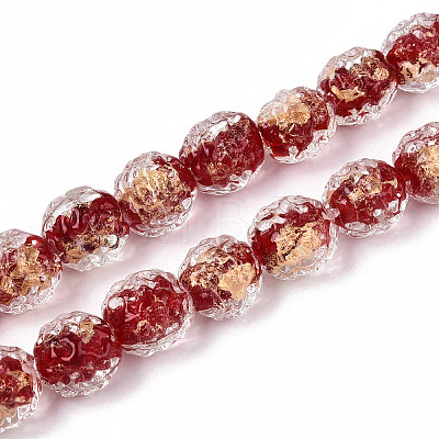Handmade Lampwork Beads FOIL-T007-03F-1