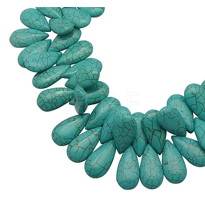 Synthetic Turquoise Beads TURQ-13X10-159-1