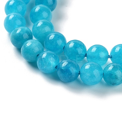 Dyed Natural Malaysia Jade Beads Strands G-G021-02A-02-1