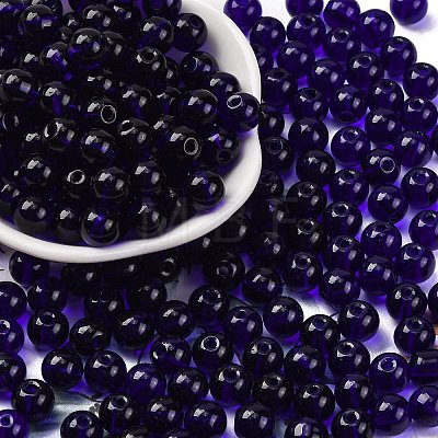 Transparent Colours Glass Seed Beads SEED-Z004-T8MM-07-1