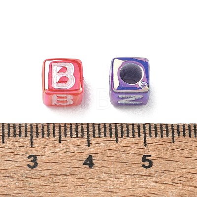 Plating Opaque Acrylic Beads AC-CBA529B-01B-1
