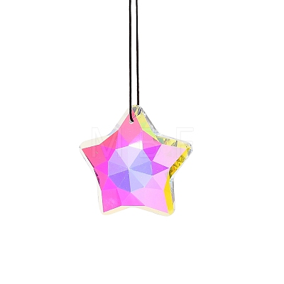 Star Glass Suncatchers HJEW-Z009-01A-02-1