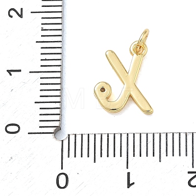 Brass Micro Pave Clear Cubic Zirconia Charms KK-D289-66G-X-1
