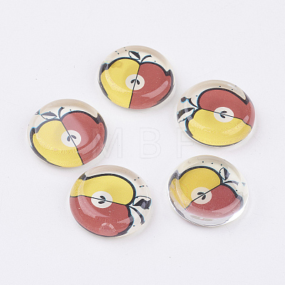 Tempered Glass Cabochons GGLA-22D-19-1