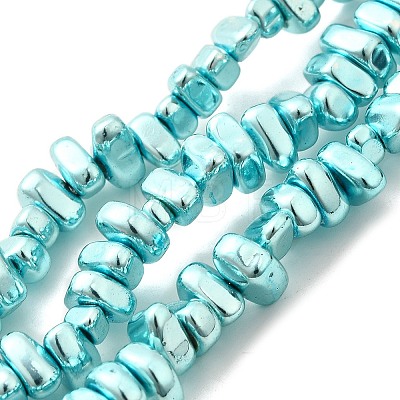 Baking Paint Electroplated Synthetic Non-magnetic Hematite Beads Strands G-H072-D01-01-1