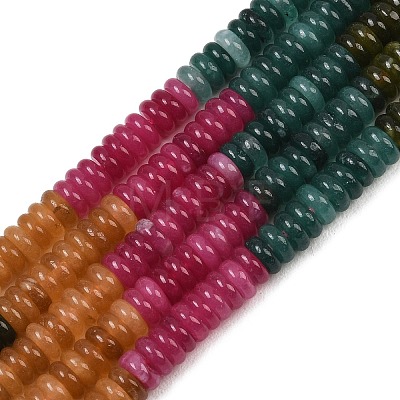 Dyed Natural White Jade Beads Strands G-H333-02D-1