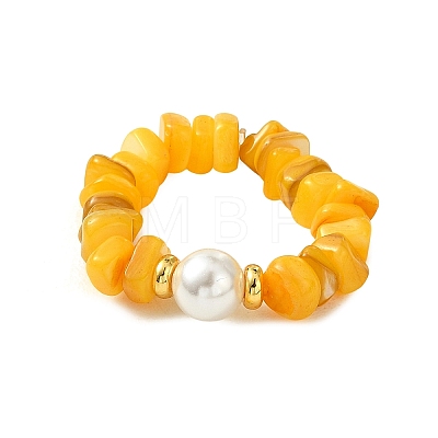 Natural Freshwater Shell Finger Rings RJEW-JR01073-1
