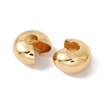 Brass Crimp Beads Covers X-KK-P219-05C-G02-1