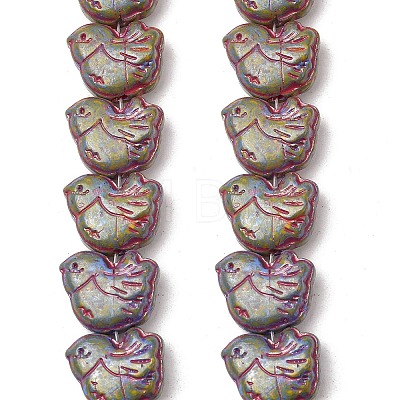 Painted Glass Beads Strands GLAA-Z021-10G-1