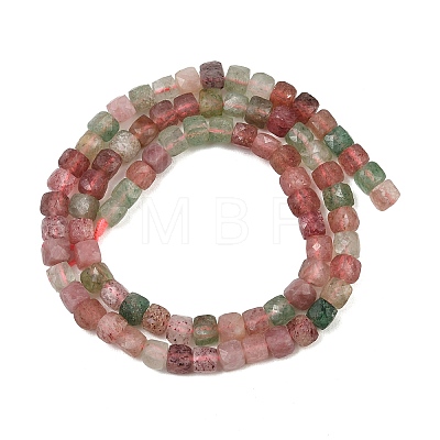 Natural Red and Green Strawberry Quartz Beads Strands GG-NH0006-A01-1