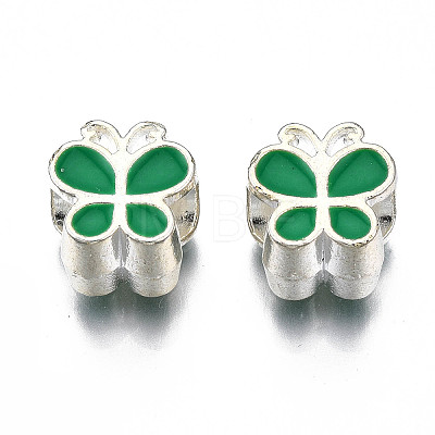 Alloy Enamel European Beads MPDL-T005-004A-RS-1