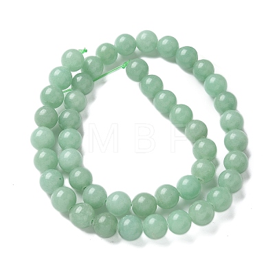 Natural Green Aventurine Round Beads Strands G-S150-8mm-2-1