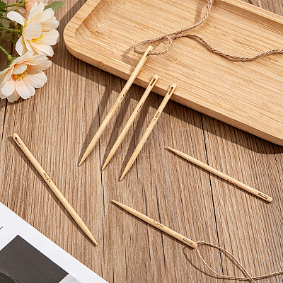 3Pcs Wood Knitting Needles DIY-WH0698-125-1