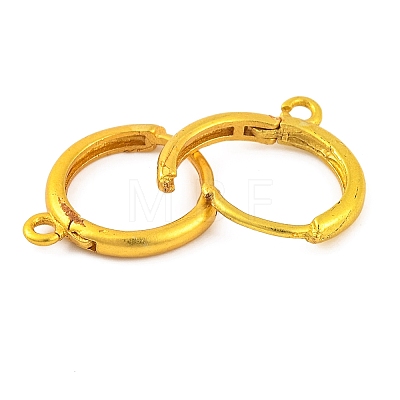Brass Hoop Earring Findings KK-G502-01G-1