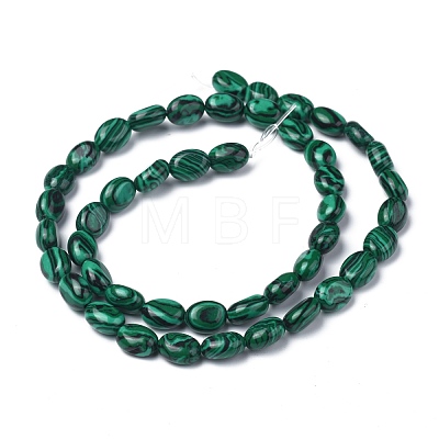 Synthetic Malachite Beads Strands G-Z006-A06-1