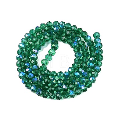 Electroplate Glass Beads Strands X-EGLA-A044-T4mm-L18-1
