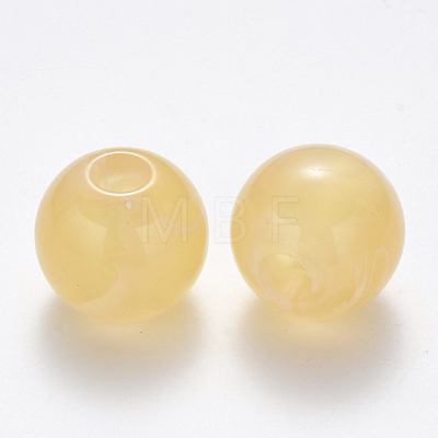 Acrylic Large Hole Beads OACR-R074-03A-02-1