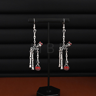 Alloy Skeleton Dangle Earrings FS-WGB7D7C-04-1
