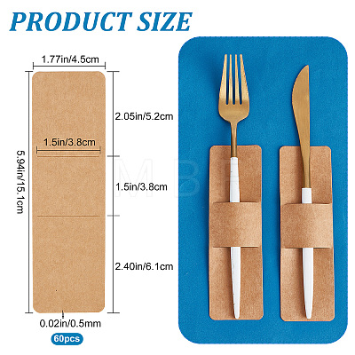 Rectangle Kraft Bookmark Sleeves AJEW-WH0041-42-1