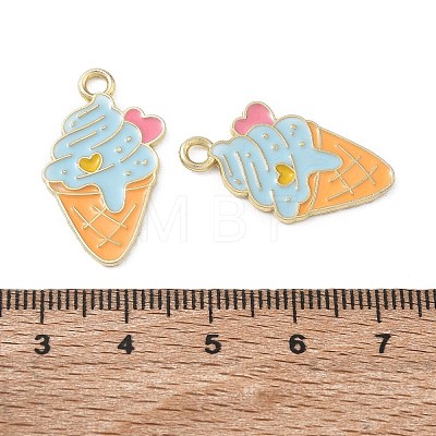 Alloy Enamel Pendants AL-CBA4666-02G-1