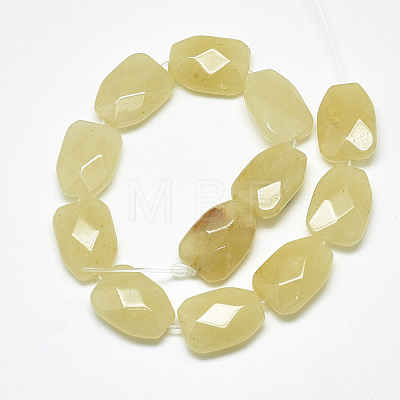 Natural Topaz Jade Beads Strands G-T122-01J-1