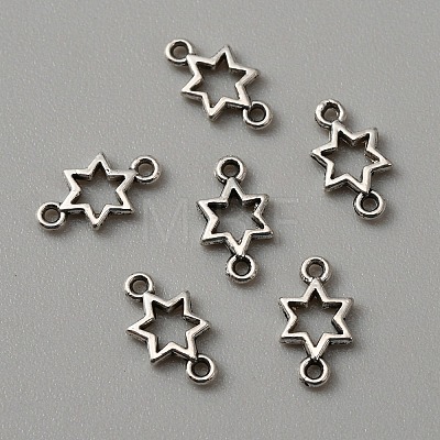 Tibetan Style Alloy Connector Charms FIND-CJC0012-079-1