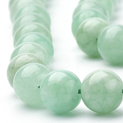 Natural Myanmar Jade/Burmese Jade Beads Strands X-G-T064-22-8mm-1