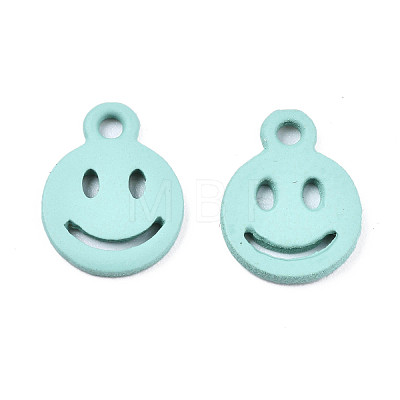 Spray Painted Alloy Charms PALLOY-T075-121G-RS-1
