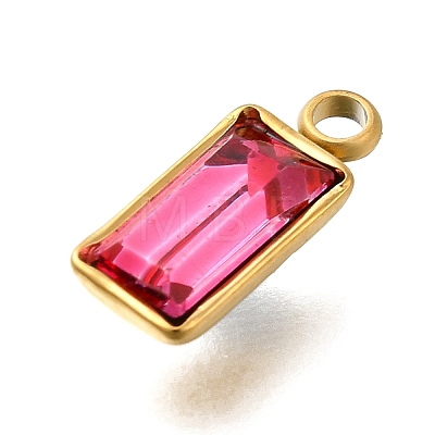 304 Stainless Steel Rhinestone Pendants STAS-Z125-12I-G-1