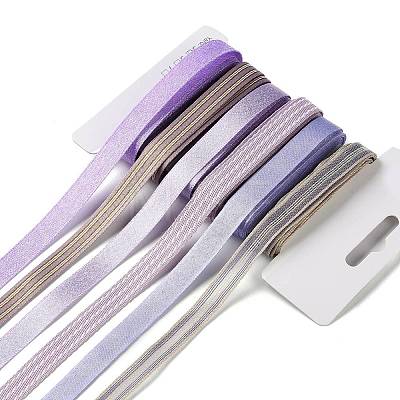 18 Yards 6 Styles Polyester Ribbon SRIB-Q022-B06-1