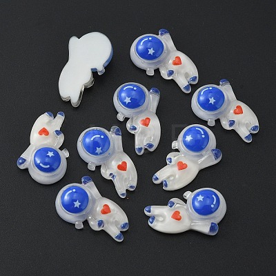Space Theme Translucent Resin Cabochons RESI-WH0021-50E-1