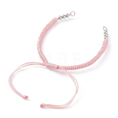 Adjustable Braided Polyester Cord Bracelet Making AJEW-JB00849-03-1