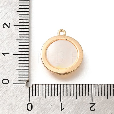 Brass Shell Pendants KK-B127-09G-1