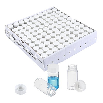 100Pcs Glass Bead Container CON-WH0086-253-1