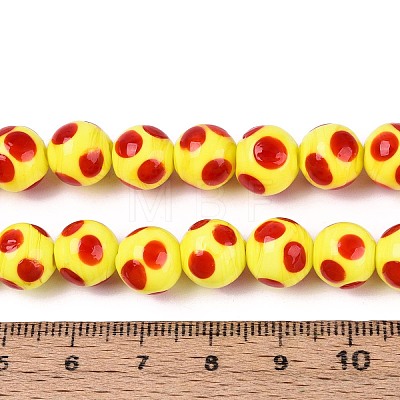 Handmade Lampwork Beads Strands LAMP-N037-02E-1